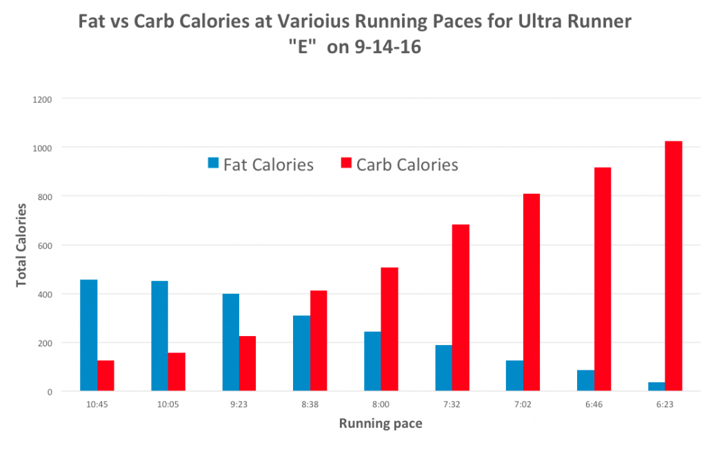 Fat vs Carbs calories for ultra runner