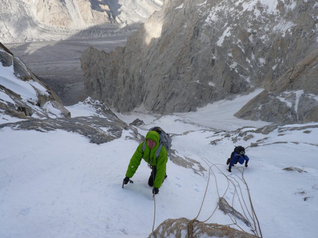Marko and Vince following day 3, photo by Steve House