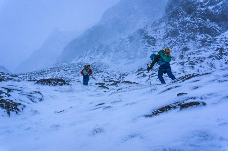 Josh Wharton and Steve House keep it aerobic in Scotland. Image by Mikey Schaefer.