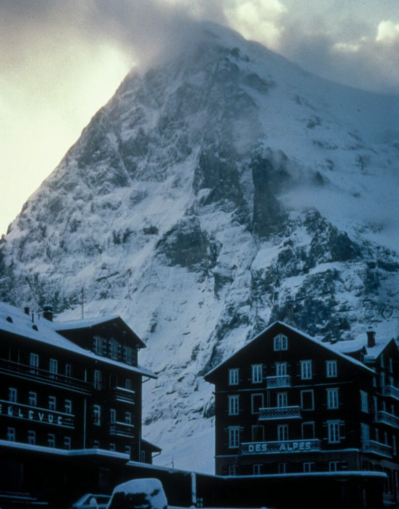 The Eiger in snowy conditions