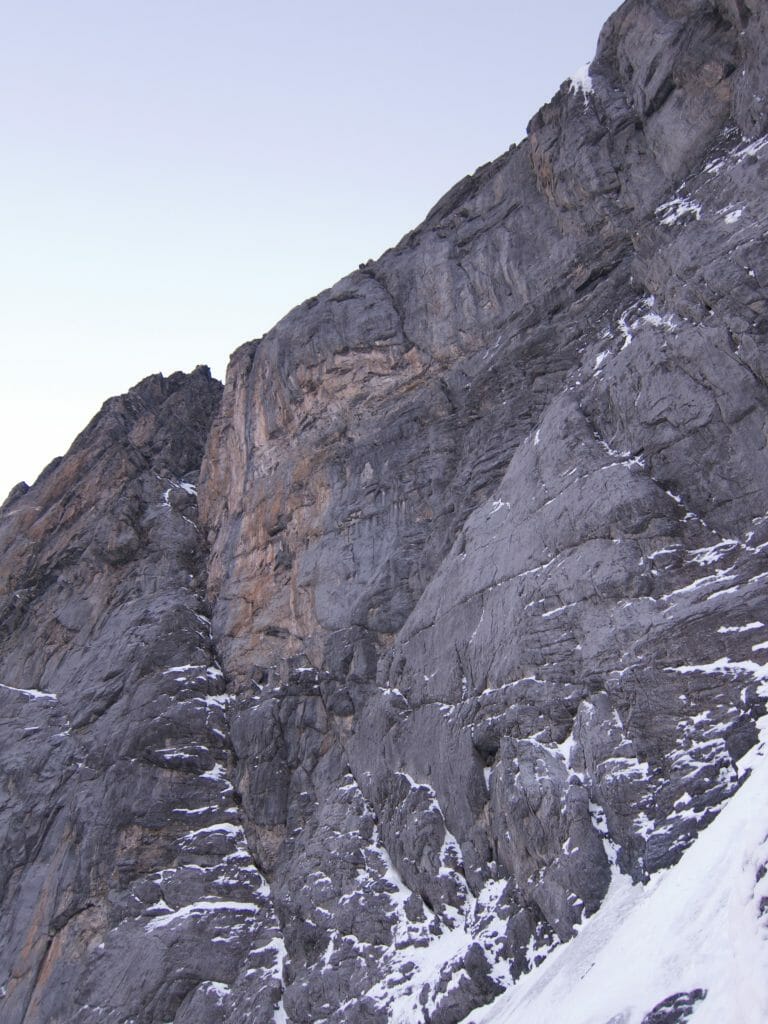 View from Death Bivouac to the Ramp