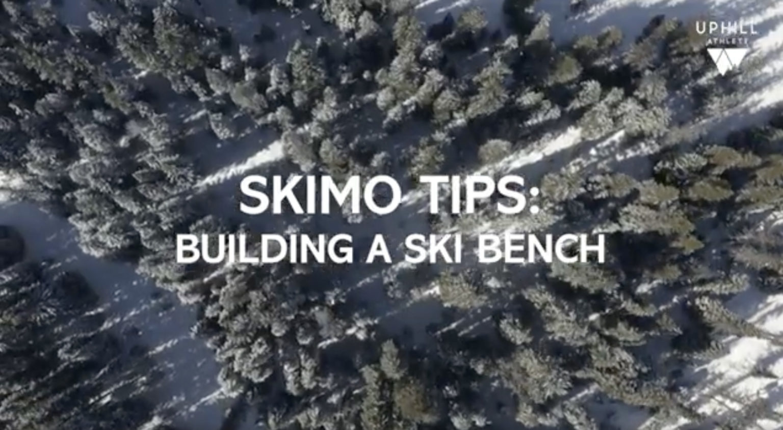 DIY Ski Bench touring skimo