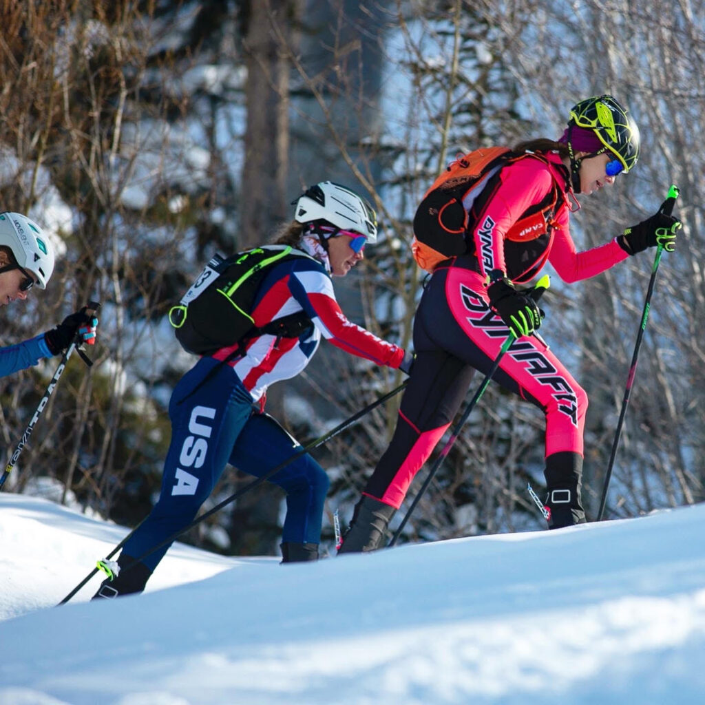 Nikki LaRochelle Grand Traverse ski mountaineering race in Colorado