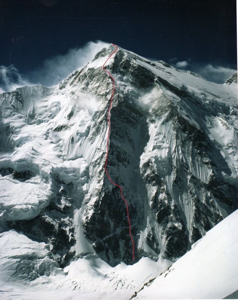 A new line on Talung peak