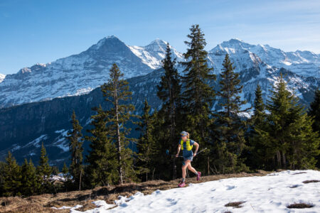 Runner in the mountains