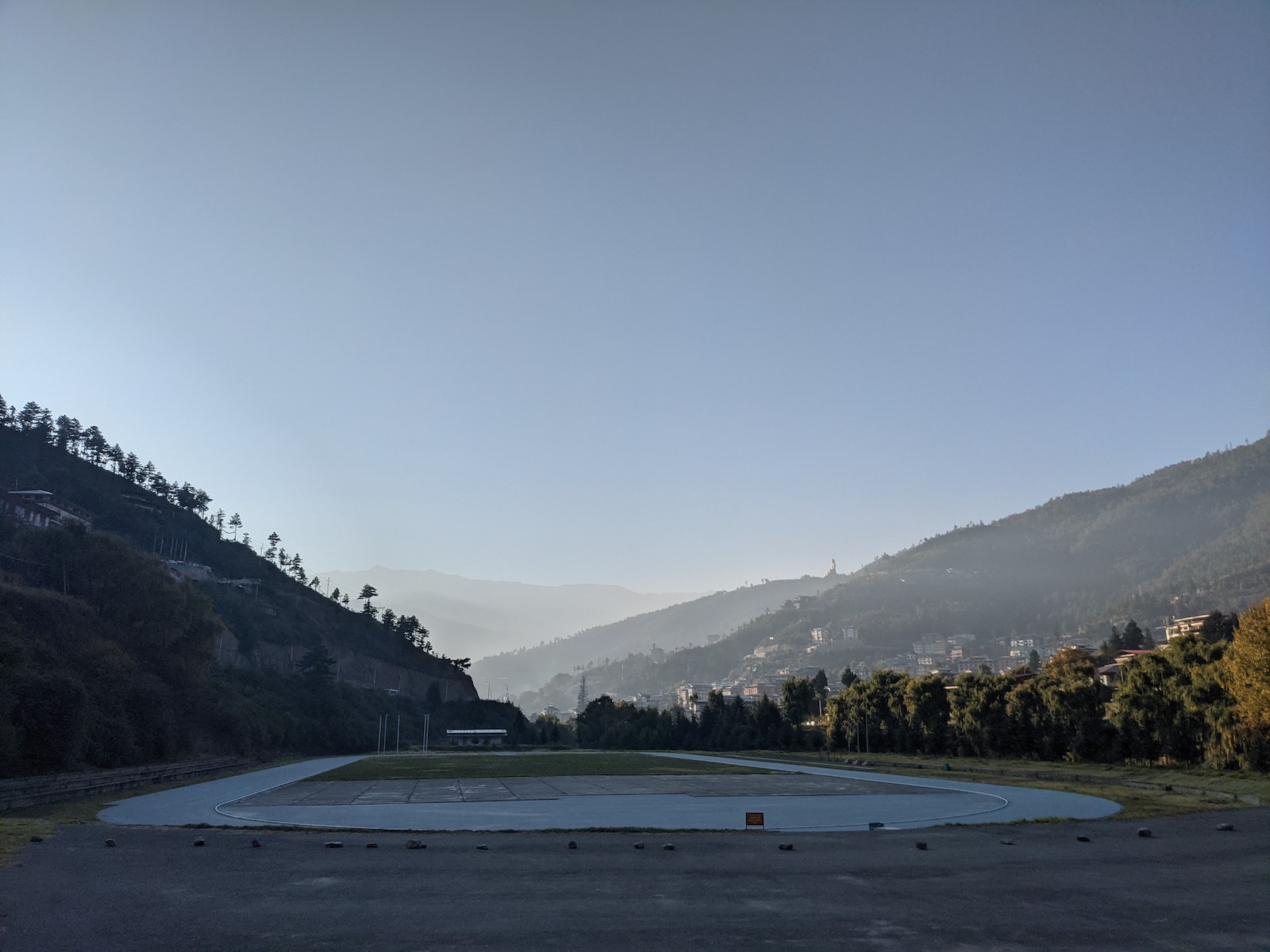 One official track exists in the capital, Thimphu. I was granted access to train there and with other dedicated Bhutanese athletes. This track provided an excellent training ground for steady state, lactate threshold, and VO2 max workouts.