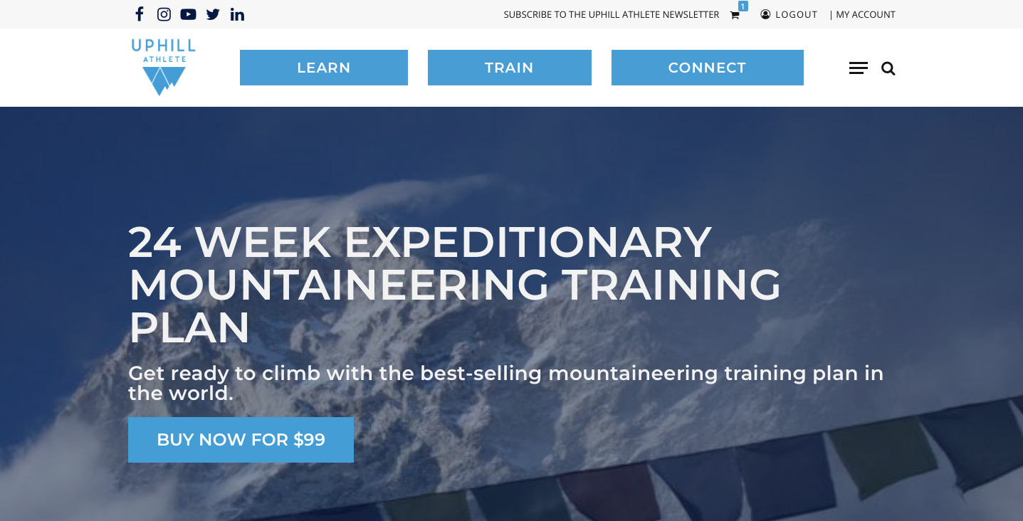 Mountain Training Plan homepage