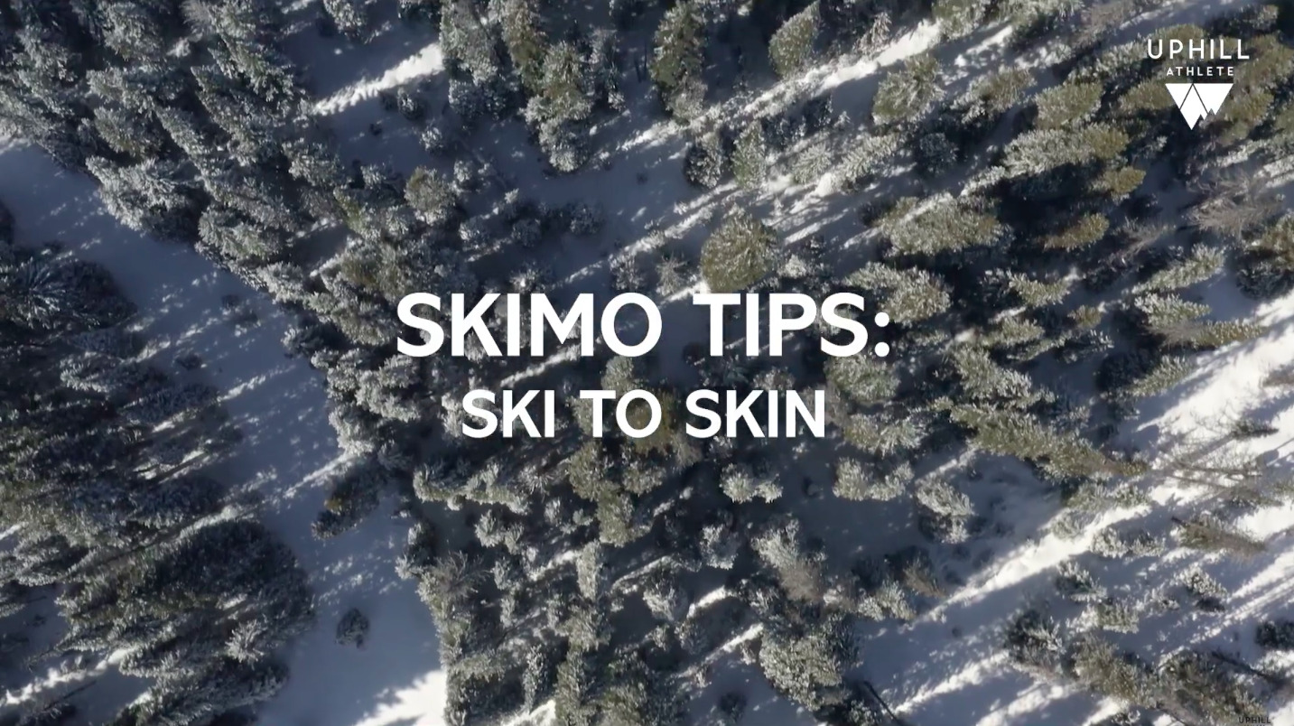 Quick and Efficient Transition from Downhill Skiing to Uphill Skinning