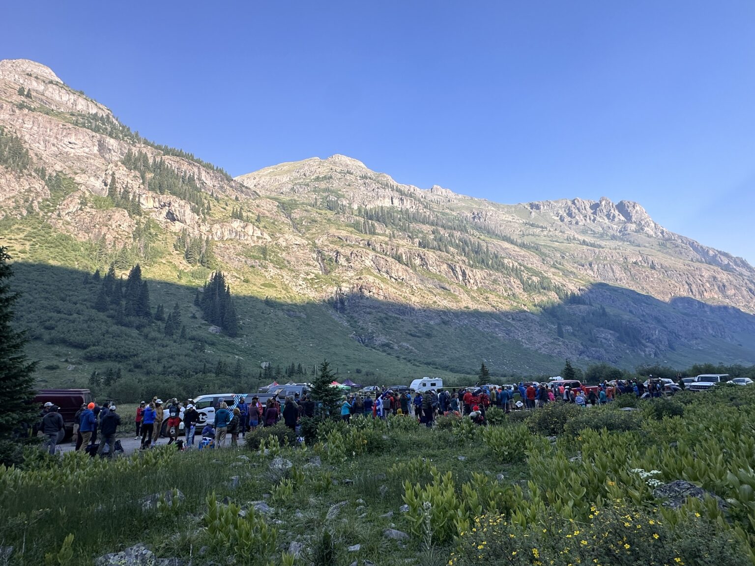 Views from the Cunningham Gulch aid station
